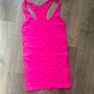 Pink Tank Top Racerback Stretchy